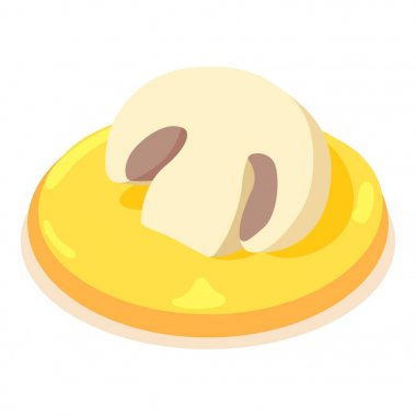 Mantar simgesi, izometrik 3d stili