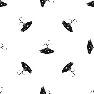 Kuraklık desen sorunsuz siyah