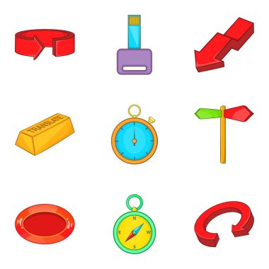 Icons set, karikatür tarzı açmak