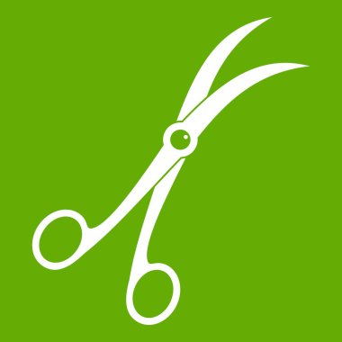 Cerrahi makas simgesi yeşil