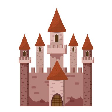 Masal kalesi simgesi, karikatür tarzı