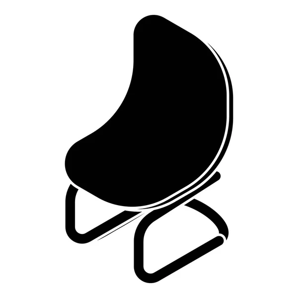 Модный стул икона, простой стиль — стоковый вектор