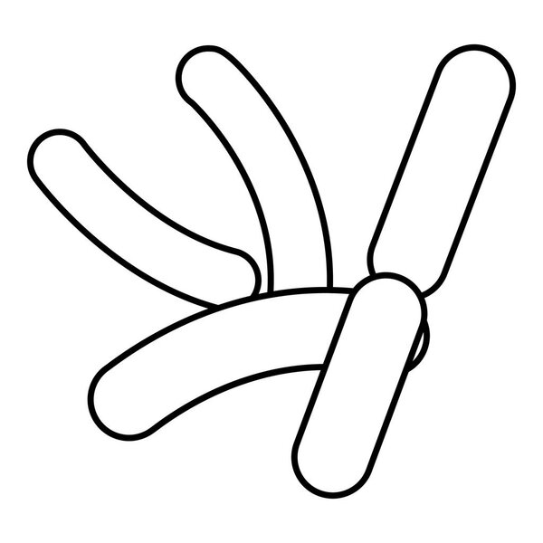 Bacilli icon , outline style