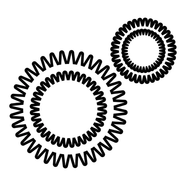 Icono del virus del moho, estilo de contorno — Vector de stock