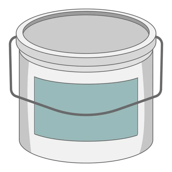Paint bucket icon, cartoon style — Stock Vector