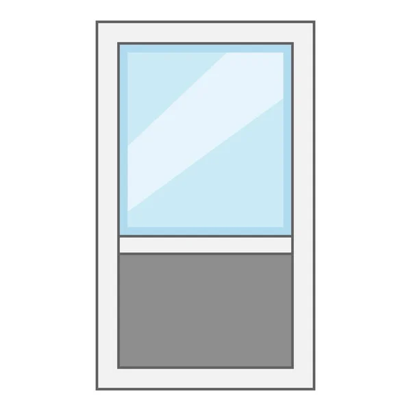 Icono de marco de ventana, estilo de dibujos animados — Vector de stock