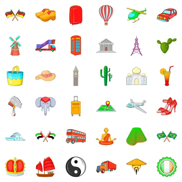 Kule Icons set, karikatür tarzı