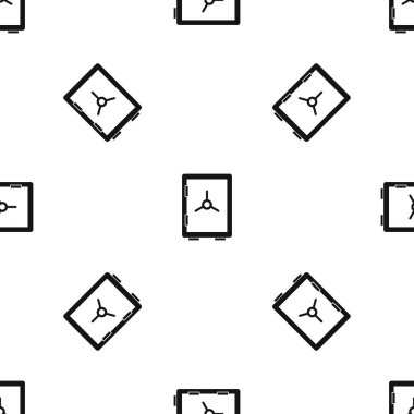 Kapalı kasa sorunsuz siyah desen