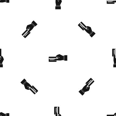 El bir kredi kartı tutan model sorunsuz siyah