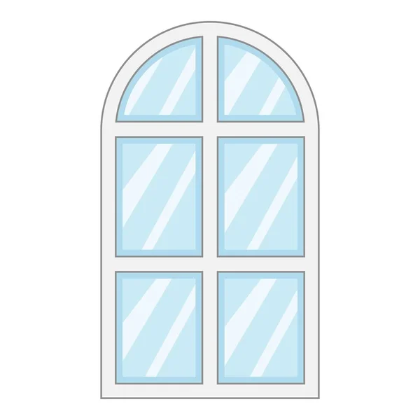 Fenster-Rahmen-Symbol schließen, Cartoon-Stil — Stockvektor