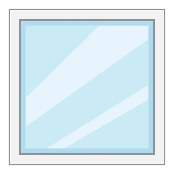 Icono de marco de ventana cuadrada, estilo de dibujos animados — Archivo Imágenes Vectoriales