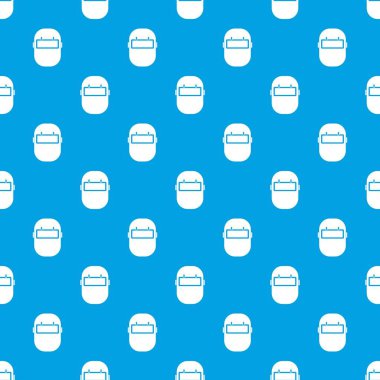 Kaynak maskesi desen kesintisiz mavi