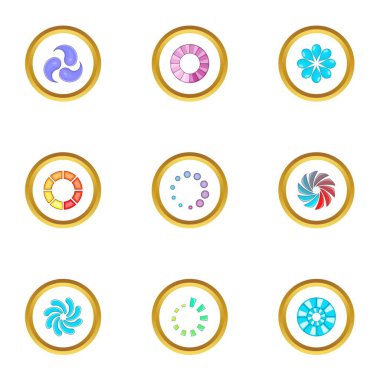 Web yükleme simgeler ayarla, tarzı çizgi film