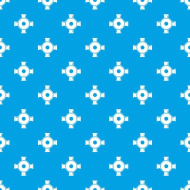 Boru montaj desen kesintisiz mavi