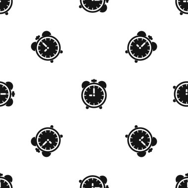 Çalar saat desen sorunsuz siyah