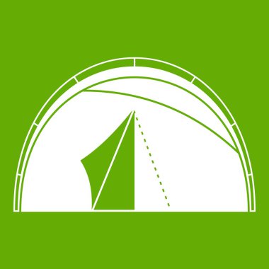 Kubbe çadır simgesi yeşil