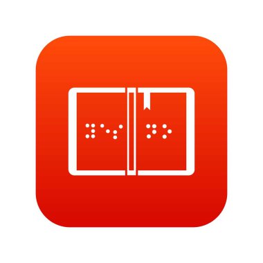 Braille simgesi dijital kırmızı