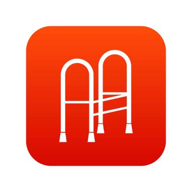 Walker simgesi dijital kırmızı