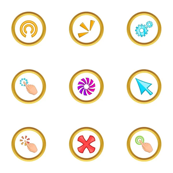 İmleç Icons set yükleniyor, karikatür tarzı