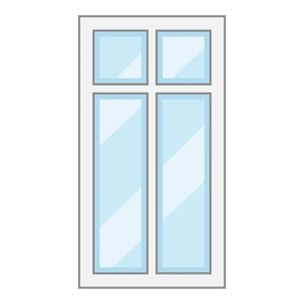 Modern pencere çerçevesi simgesi, karikatür tarzı — Stok Vektör