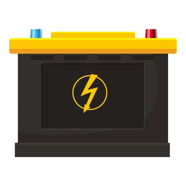 Akumulátorová baterie ikona, kreslený styl — Stockový vektor