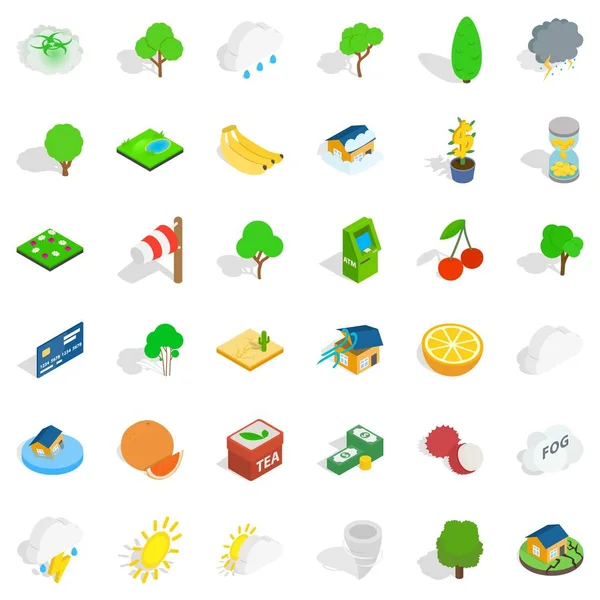 Canlı simgeler kümesi, izometrik stili