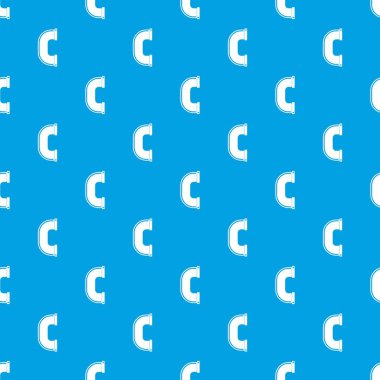 C ortak boru desen kesintisiz mavi