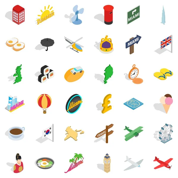 Kılavuzu Icons set, izometrik stili