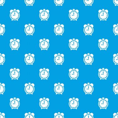 Çalar saat desen kesintisiz mavi