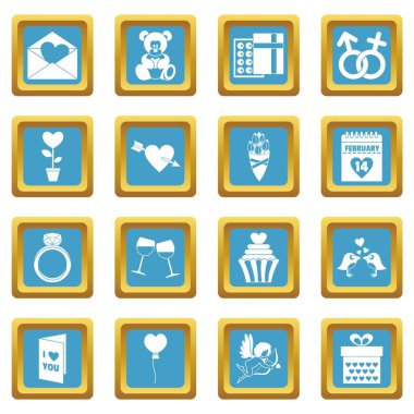 Saint Valentine Icons gök mavisi