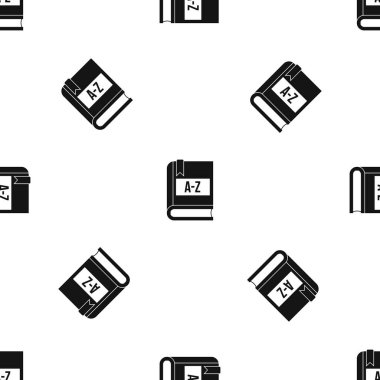 Sözlük kitap desen sorunsuz siyah