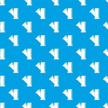 Tee uygun boru desen kesintisiz mavi