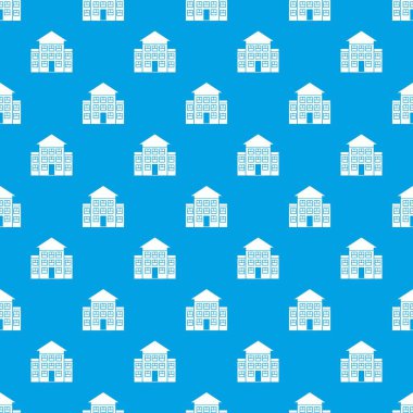 Banka Binası desen kesintisiz mavi