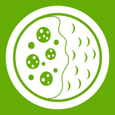 Asya çorba simgesi yeşil