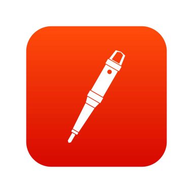 Dövme makinesi simgesini dijital kırmızı kavrama