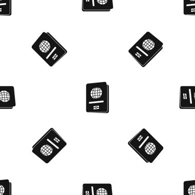 Pasaport desen sorunsuz siyah