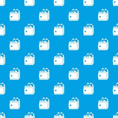 M-cüzdan para desen kesintisiz mavi