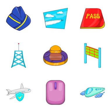 Hava taşıma simgeler kümesi, karikatür tarzı