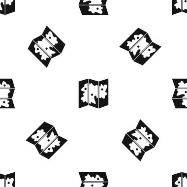 Harita desen sorunsuz siyah