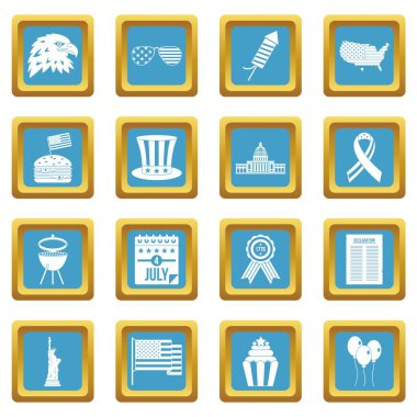 Bağımsızlık günü bayrağı simgeleri gök mavisi