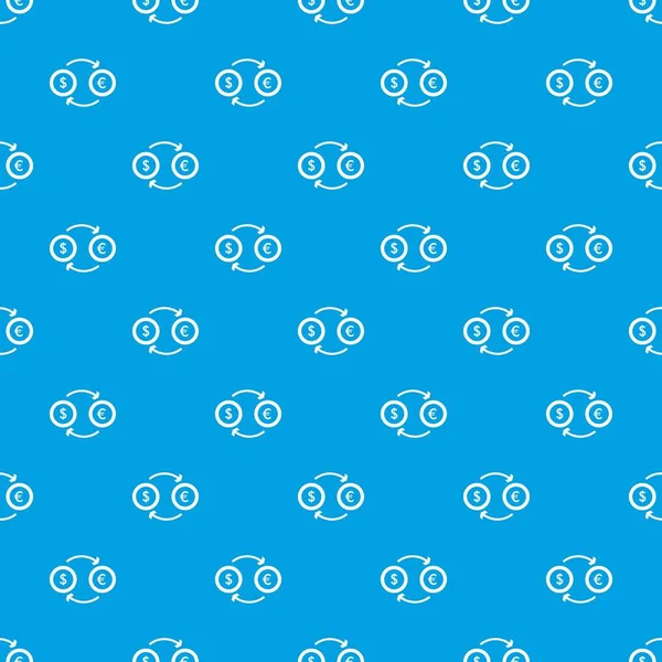 Euro dolar euro döviz desen kesintisiz mavi