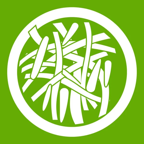 Asiatische Salatsymbole grün — Stockvektor