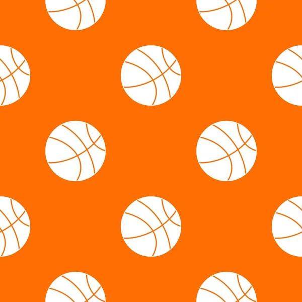 Баскетбольний кульковий візерунок безшовний — стоковий вектор