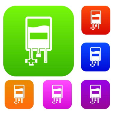 Kan bağışı çanta koleksiyonu ayarla