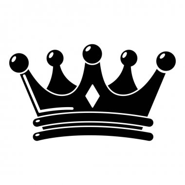 Regal taç simgesi, basit tarzı