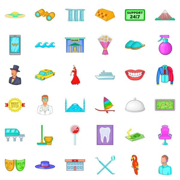 Boğa güreşçisi Icons set, karikatür tarzı