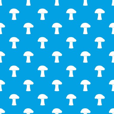 Mantar deseni kesintisiz mavi