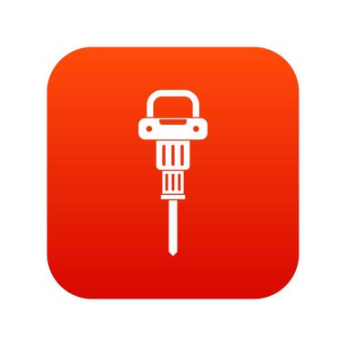 Çekiçleri simgesi dijital kırmızı