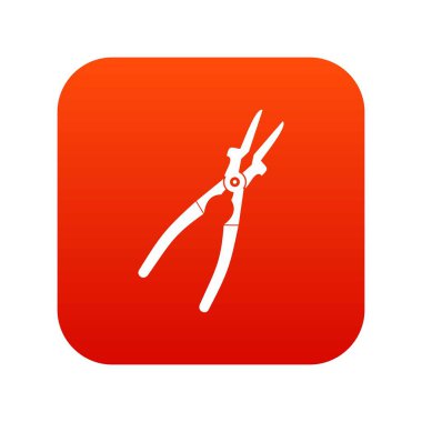 Metal Kaynakçı pense simgesi dijital kırmızı