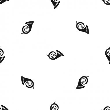 Fransız kornosu desen sorunsuz siyah